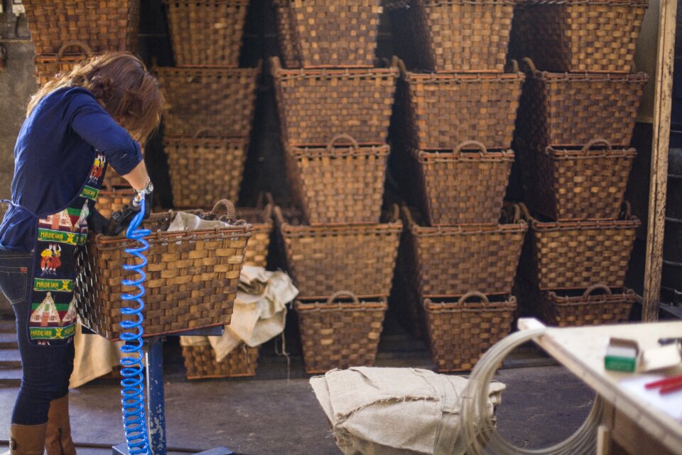 Basket wicker decoration