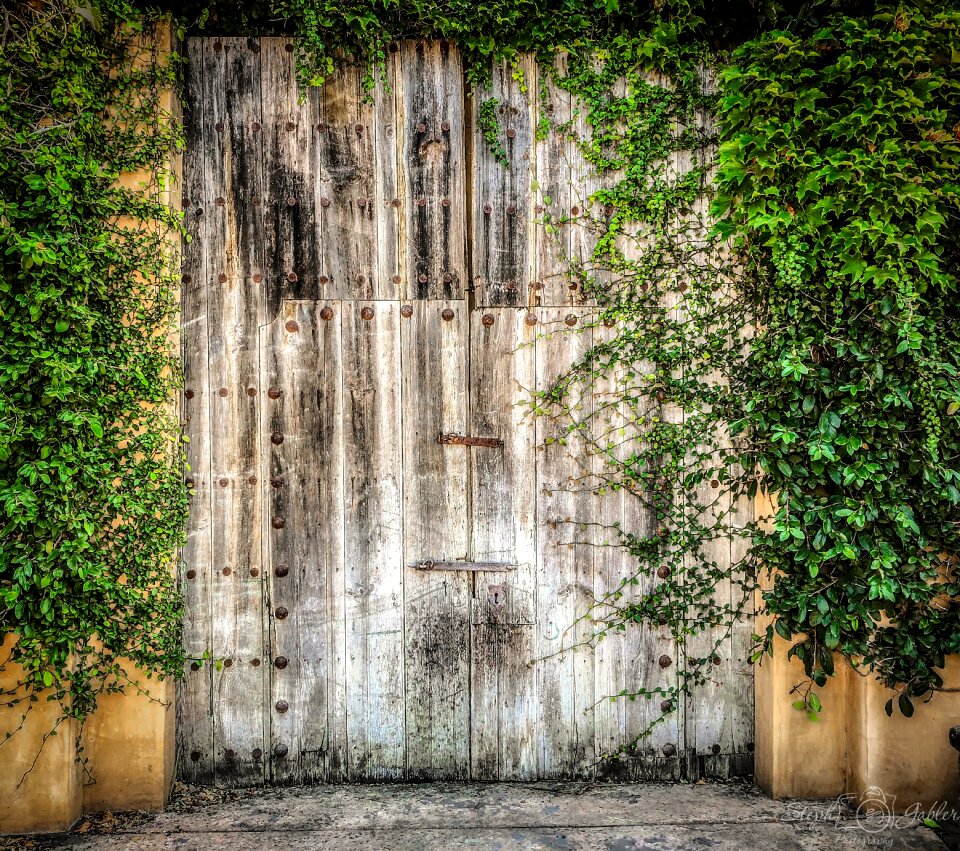 Entrance rural barn wood