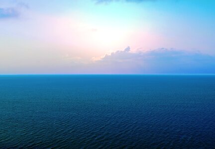 Ocean sky landscape photo