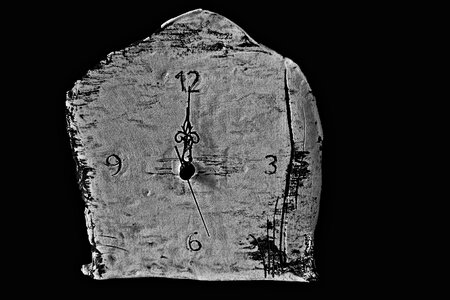 Time clock face time indicating