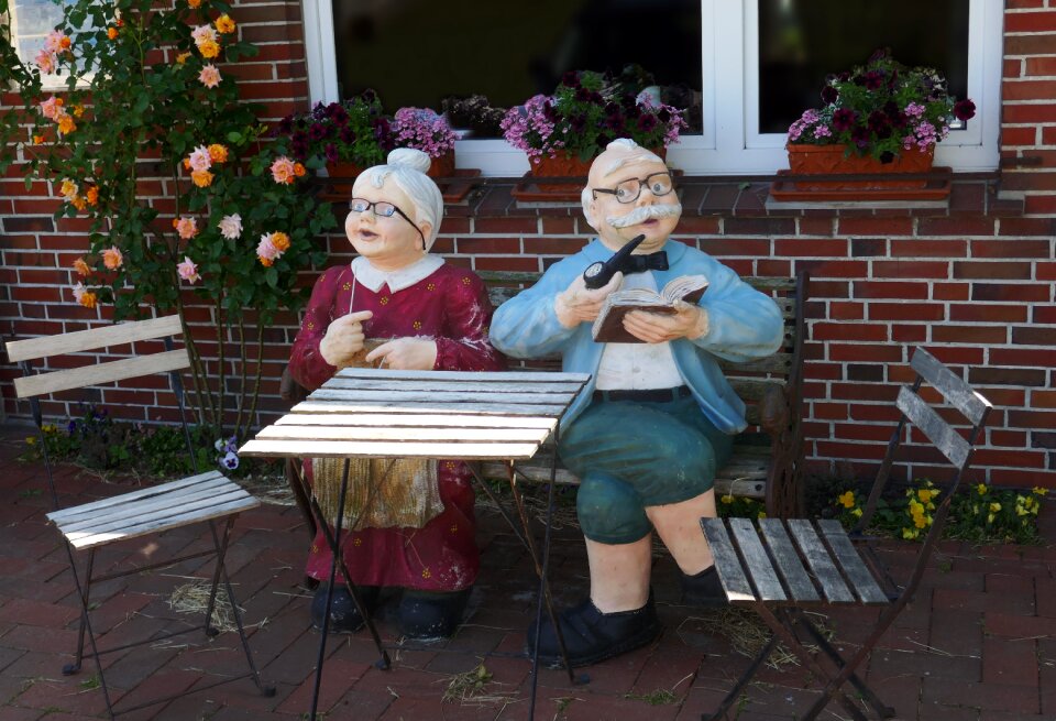Grandpa grandparents garden