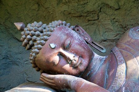 Buddha lying religion photo