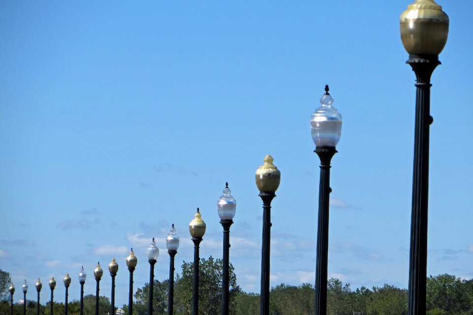 American america light post