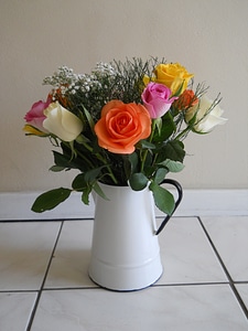 Greenery bouquet jug