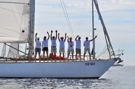 Sailing classic yachts photo