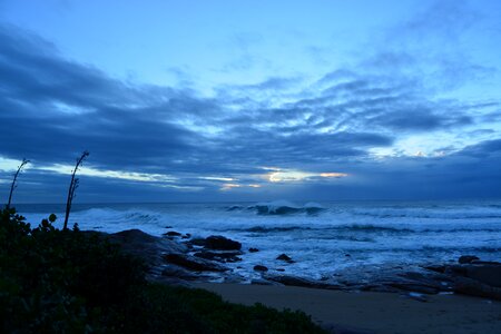 Nature dawn sea photo