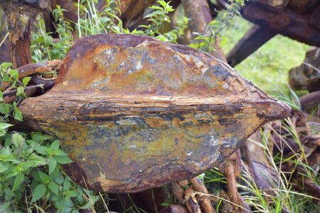 Weathered rusty iron photo