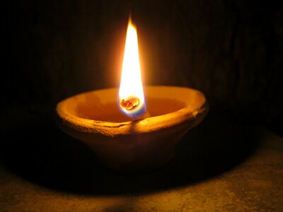 Deepawali hindu lamp photo