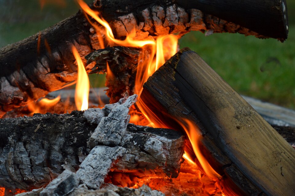 Open fire open flame burning