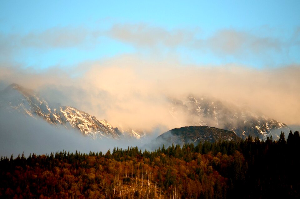 Buried mountains landscape