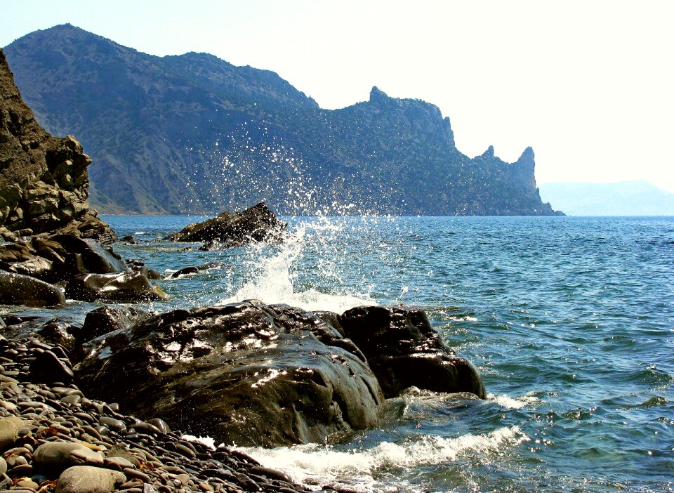 Coast sky water