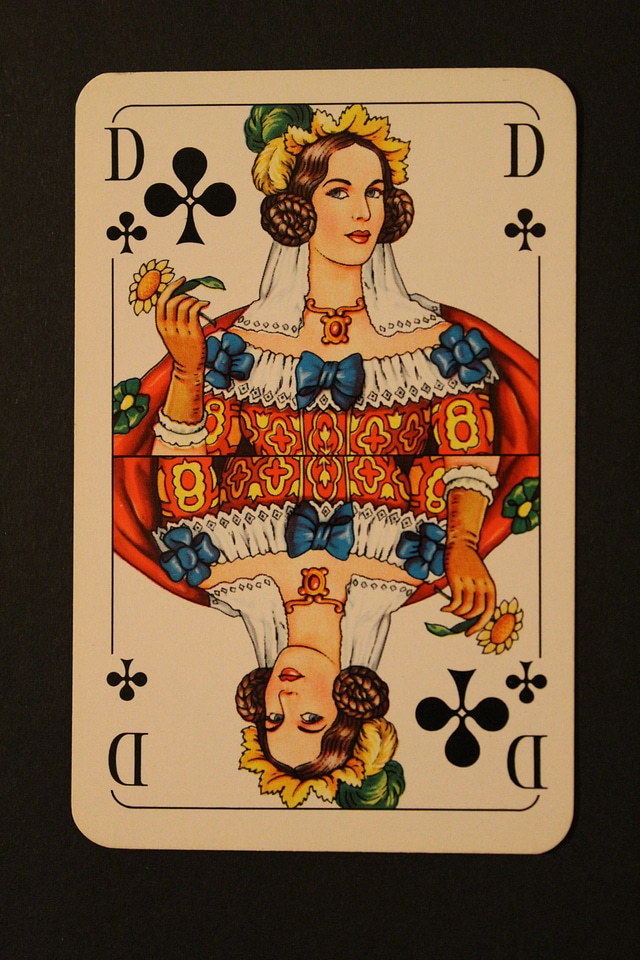 Cross lady card game