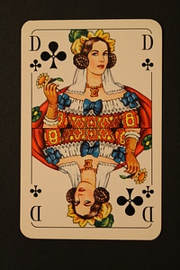 Cross lady card game