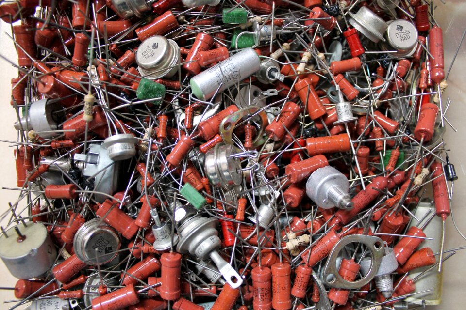 Electronic radio radiocomponents