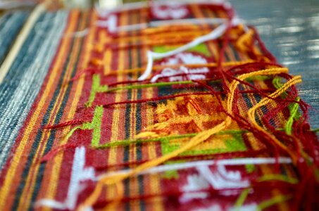 Yarn fabric colorful