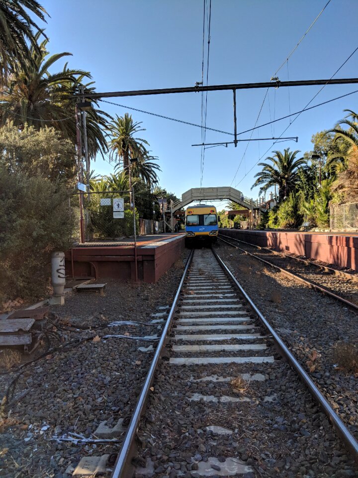 Rail rail road passenger train