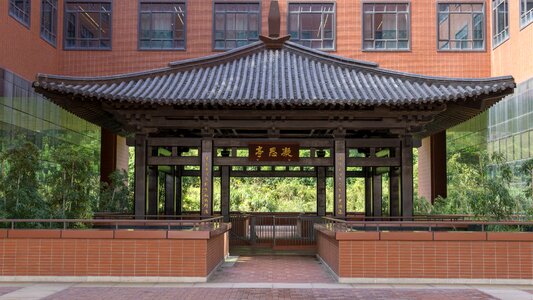 Chinese traditional roof pavilions photo