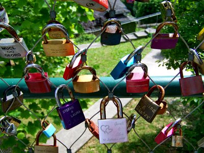 Love lock symbol togetherness