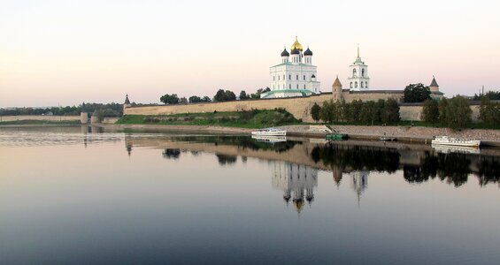 Church orthodox church river velikaya photo