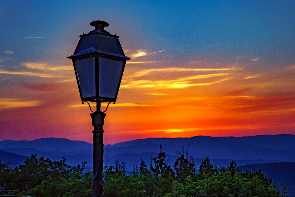 Dusk landscape nature