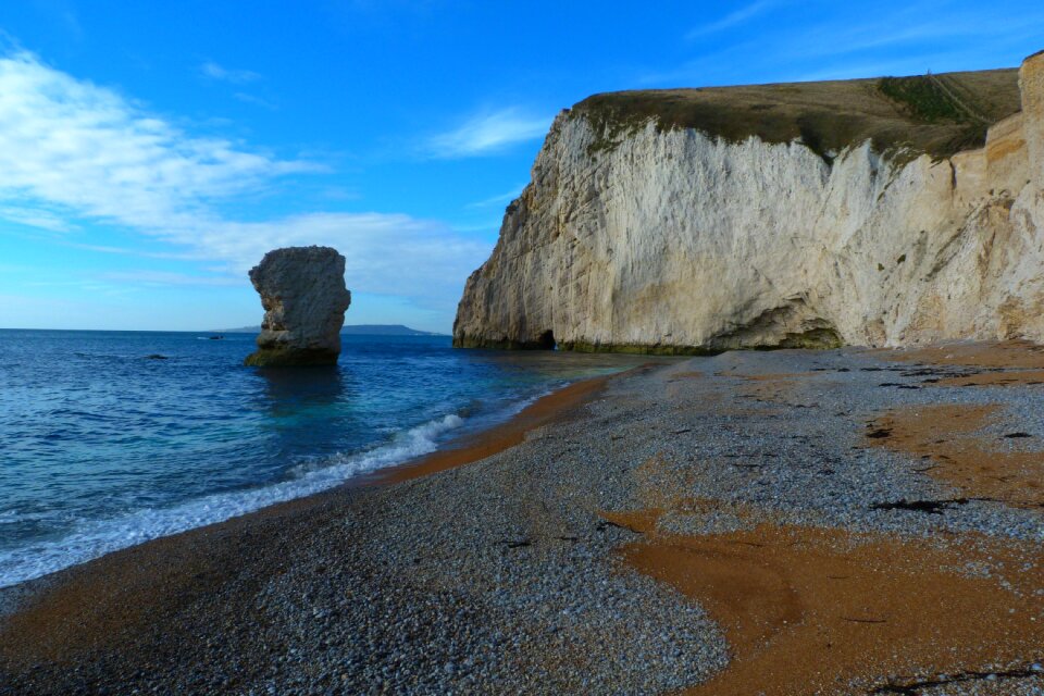 Beach chalk stack holiday
