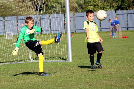 Children sport footballer