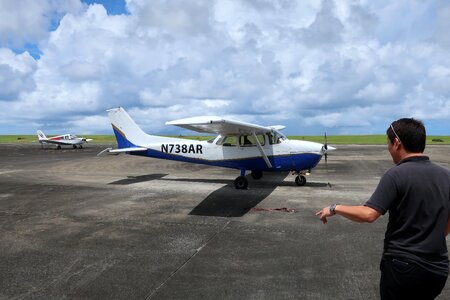 Guam sky airplane photo
