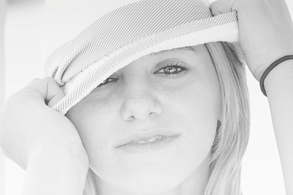 Pretty portrait hat