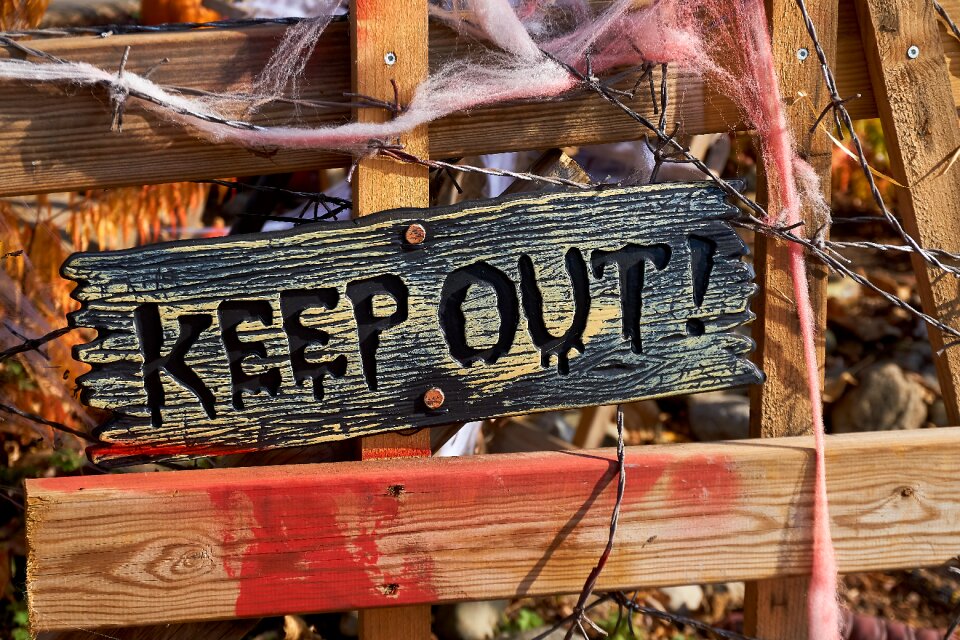 October creepy decorative
