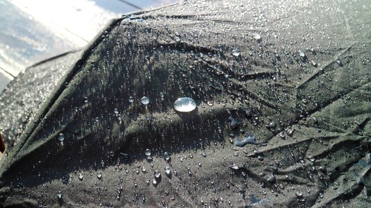 Wet water gray umbrella