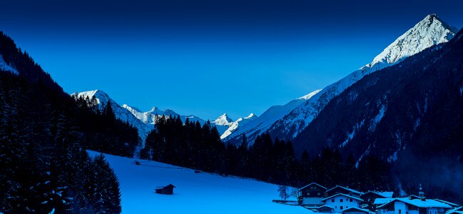 Austria mountains panorama photo