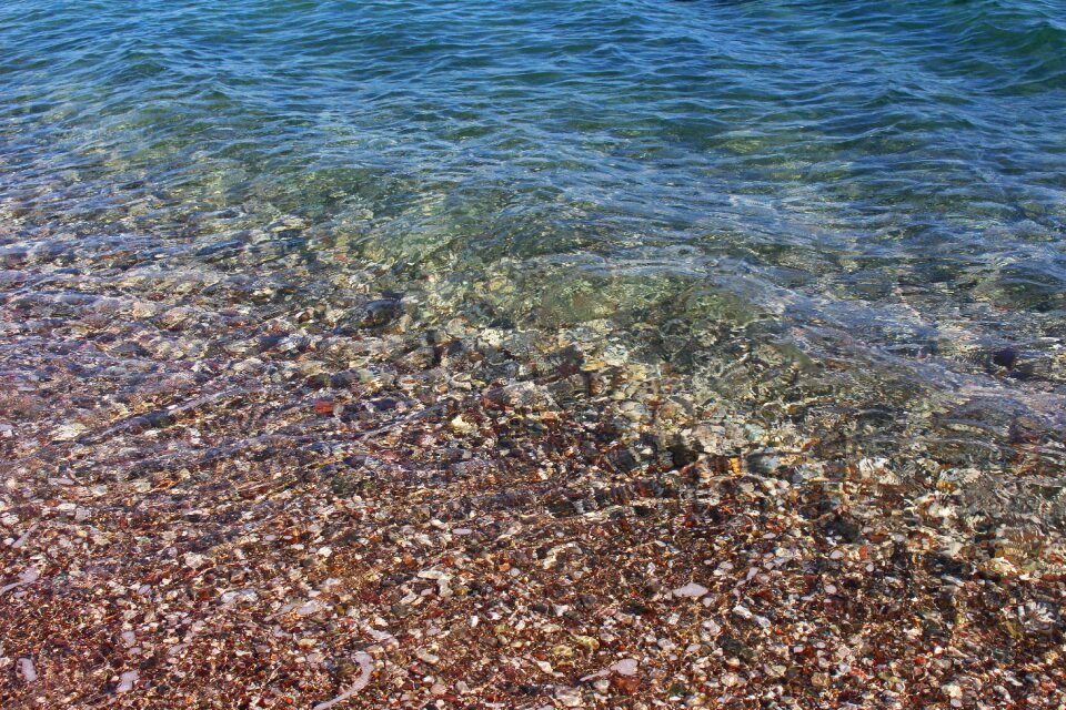 Water crystal clear waters photo