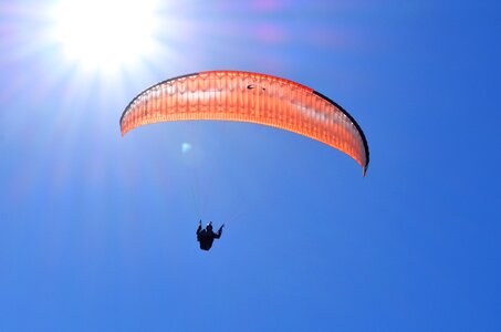 Paragliding sky flight