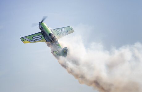 Aircraft aviation stunts photo
