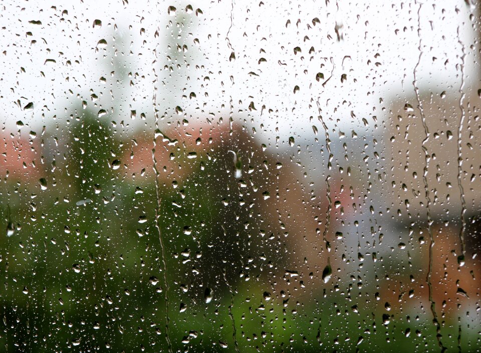 Water background raindrops