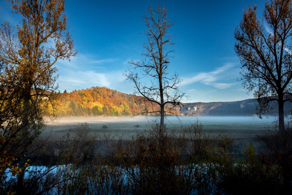 Meadow sunrise autumn