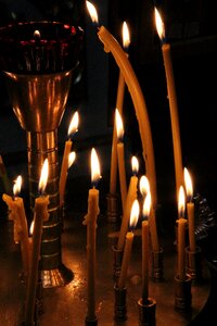 Candlestick burning candles candle photo