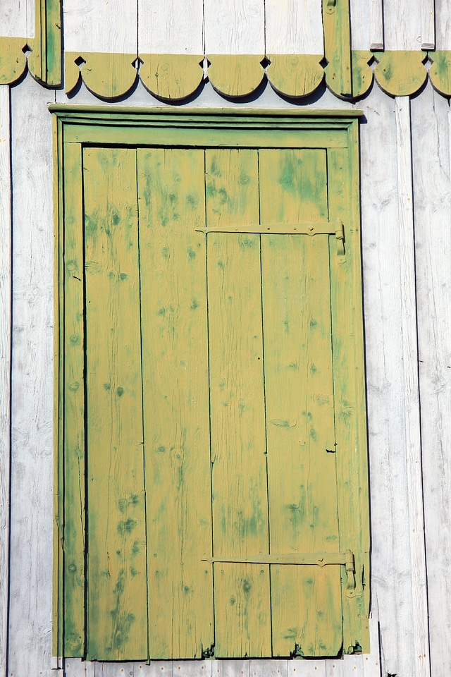 House door green