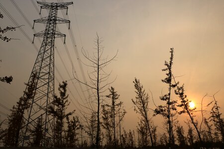 Dusky sunset tranquil