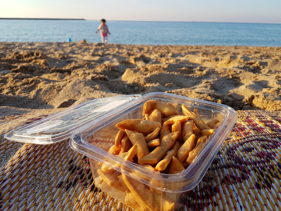 Summer vacation salty food