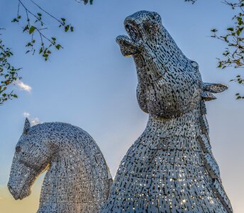 Scotland falkirk horse-head-sculptures photo