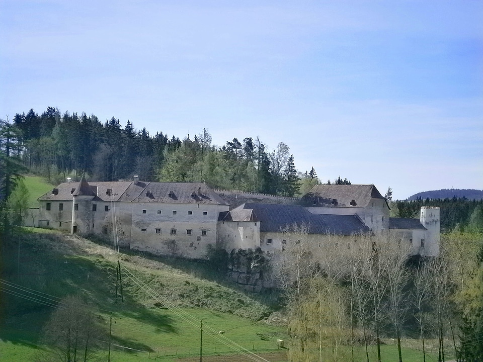 Clouds mountains castle