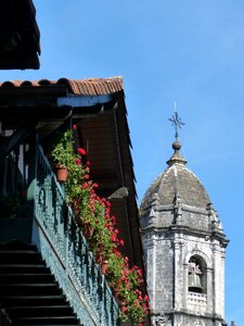 Geranium balcony people photo