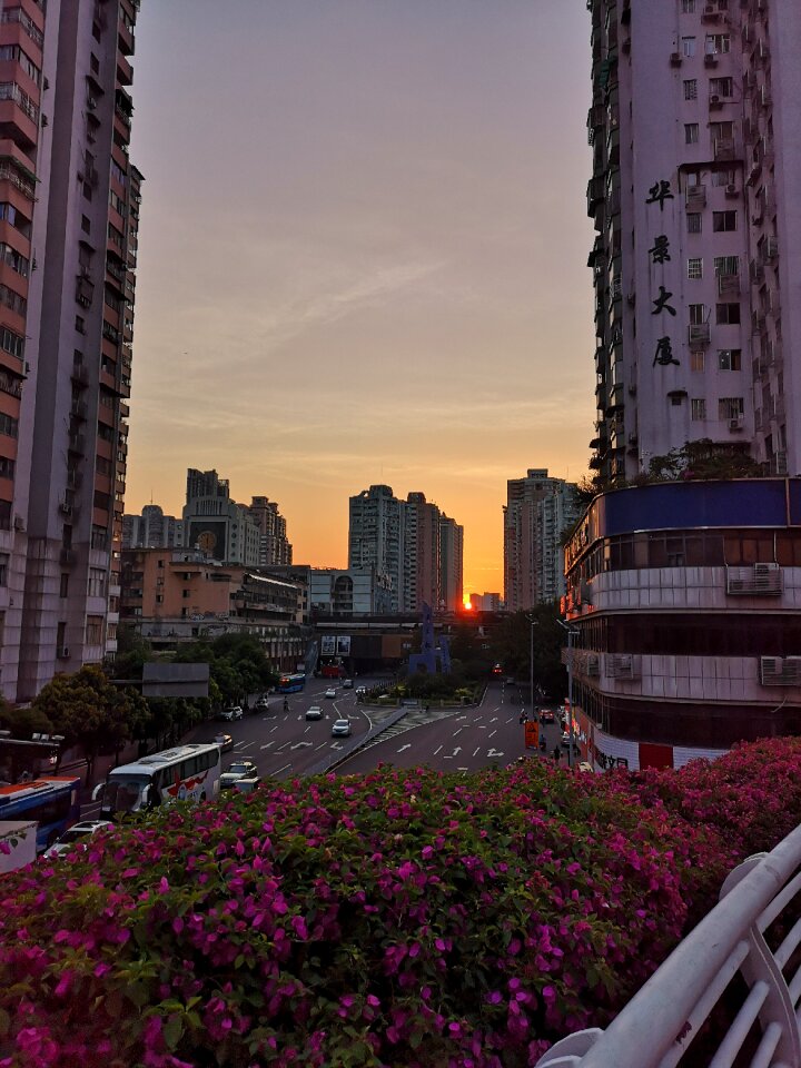 Canton sunset street