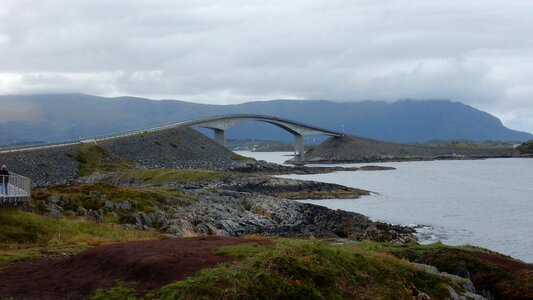Norway bay elegant bridge photo