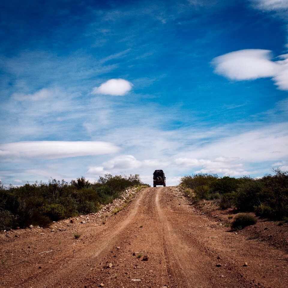 Landscape jeep sky