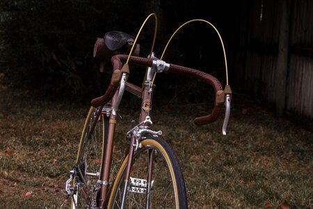 Leather bicycle vintage photo