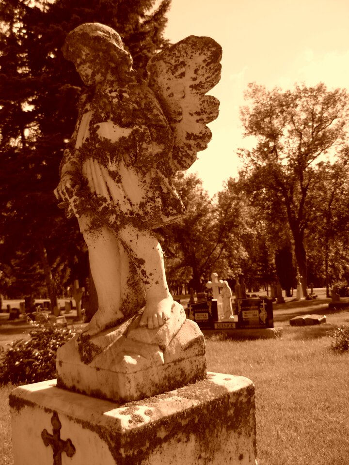 Cemetery headstone stone