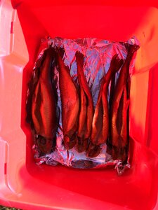 Barbecue smoking fish