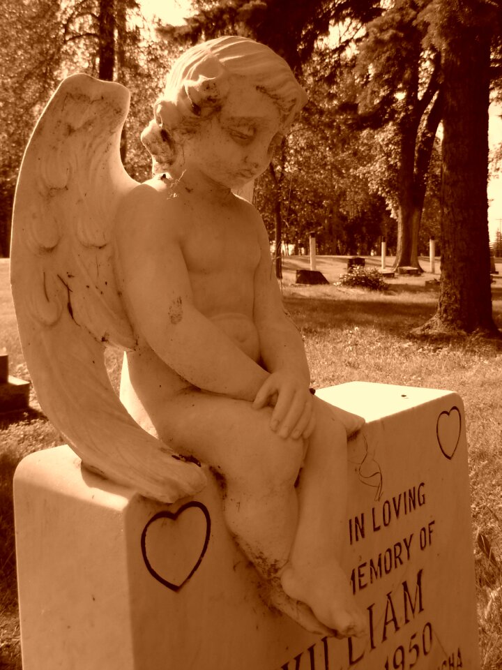 Cemetery headstone stone